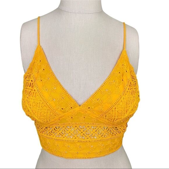 Free People Carina Bralette Mango - Size XS - Picture 3 of 8